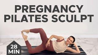Pregnancy Pilates  28-min Prenatal Pilates for Pregnancy 1st 2nd and 3rd Trimester Safe