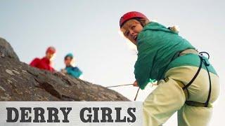 Clare Devlin Goes Abseiling... “He’s Trying To Kill Me”  Derry Girls