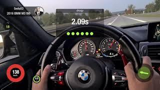 BMW M3 F80 100-200 kmh acceleration
