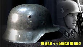 Unboxing and reviewing an ORIGINAL German WW2 M42 Waffen SS Combat helmet A VERY Lucky Gamble 