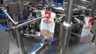 Automatic doypack machine for granuel grain filling seal packaging line máquina doypack