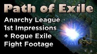 Path of Exile Anarchy League 1st Rogue Fight & First Impressions for the League