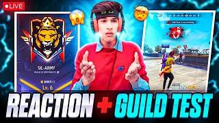 FREE FIRE LIVE GUILD TEST  JUST FOR FUN  FACECAM LIVE #freefire #shortsfeed #freefirelive #viral