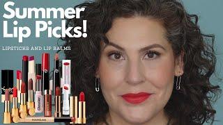 Summer Lip Picks - What Im Loving Right Now. Glossy & Sheer With A Few Matte Lipsticks