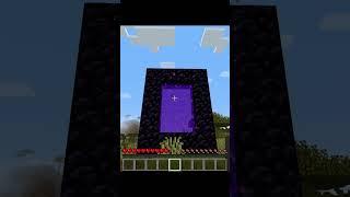 Ender Pearling Through Portals #minecraft #gaming #clutch #logic #shorts