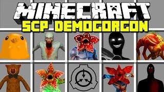 Minecraft SCP DEMOGORGON MOD  STRANGER THINGS SCP 096 SCP 106 DESTROY Minecraft Mods