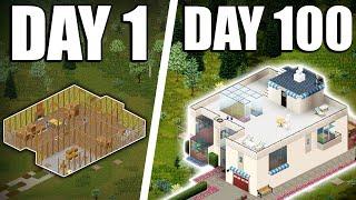 I Spent 100 DAYS Building A House In Project Zomboid  Supercut