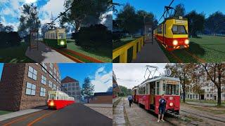 Roblox z Maciejem #99 - Łódź - Tramwaje Podmiejskie. Linia 43 45 46. Konstal 5N Duewag GT8N