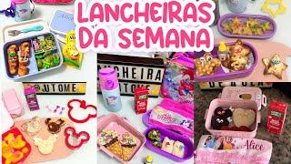 LANCHEIRAS DA SEMANA - ideias de lanche para escola