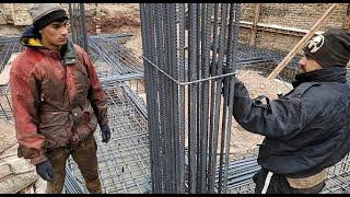 Reinforced Concrete Column Construction Process  How Is Made