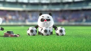 【Bamboo Panda️】Nothing is impossible   Chinese Short Animation  熊猫班卜#funny #panda #パンダ #football