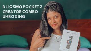 DJI Osmo Pocket 3 Creator Combo Unboxing  🩵 - සිංහල vlog #srilanka #unboxing