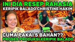 PRODUKSI PEMBUATAN KERIPIK BALADO CHRISTINE HAKIM PADANG RESEP RAHASIA CUMA PAKAI 5 BAHAN DASAR