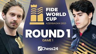 FIDE World Cup 2023 Begins  Round 1 Game 1