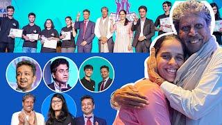 Celebrating JEE & NEET Champions 2022 with Kapil Dev Saina Nehwal Sayli Kamble & Mohd. Faiz