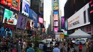 Real 4K HDR 60fps Times Square NYC during the day in HDR