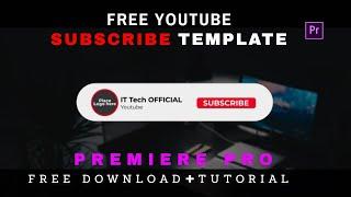 How To Make Subscribe Button Animation  Subscribe Button intro  Adobe Premiere Pro Template