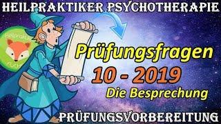 Heilpraktiker Psychotherapie Lernvideo Schriftliche PRÜFUNG 2019 - BESPRECHUNG TEIL 1