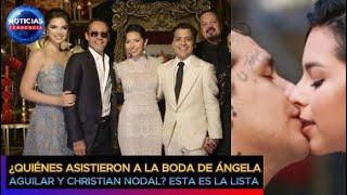 De Marc Anthony a Rommel Pacheco ¿Quiénes asistieron a la boda de Ángela Aguilar y Christian Nodal?
