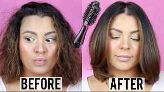 EASY SALON BLOWOUT AT HOME  REVLON ONE STEP HAIR DRYER TUTORIAL