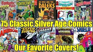 75 - CLASSIC Silver Age - MARVEL - DC - Comics Covers - ORIGINAL Comics  - STERANKO - Kirby - ADAMS