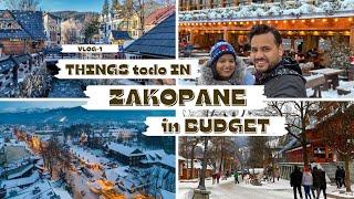 Amazing Places in Zakopane Poland 2022  Vlog Hindi  Budget Trip  Tatra Mountains