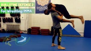 How to prevent guillotine chokes when attempting the takedown 2 - Wrestling for MMA