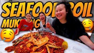Giant King Crab Seafood Boil + Giant Shrimp + Snow Crab + Mussels Mukbang 먹방 Eating Show SO GOOD