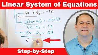 Master Solving a Linear System of Equations by Elimination