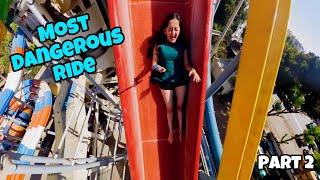 Most Tallest Ride me Jake Galti Kar di Bindass Kavya Family Trip to water Park WetnJoy Pt 2