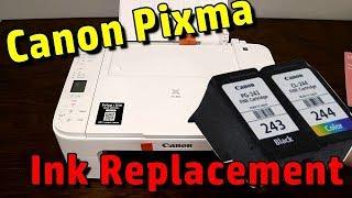 Replace INK in Canon Pixma TS3100  TS3122 Printer cartriges