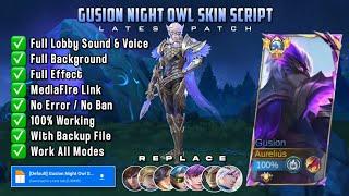 Gusion Collector — Night Owl Skin Script Full Effect  Latest Patch