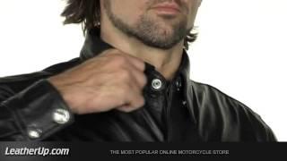 XS-908-B Xelement Mens Leather Shirt at LeatherUp.com