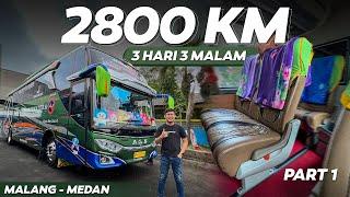 FULL TRIP NAIK BUS ALS TERBARU ‼️ Trip Malang - Medan with ALS 388 Terbaru PART 1