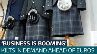 Business is booming Scottish kilt makers discuss soaring sales ahead of Euro 2024  ITV News