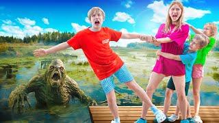 Mystery Lake Monster Attack Family Vacation at Spooky Lake House Full SHK Movie Compilation
