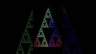 Fractal Drawing A Colorful Sierpinski Triangle Curve with Python and Turtle