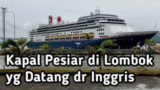 Kapal Pesiar Nyandar di Lombok Kemarin 11 Maret. Semoga Lombok Makin Maju.. Amiin..