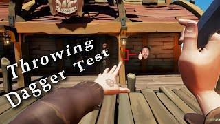 THROWING KNIVES AIMING TEST  Sea Of Thieves