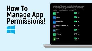 How to Manage App Permissions on Windows easy