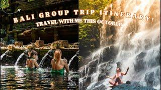 Bali Group Trip Itinerary  Let’s travel together this October️