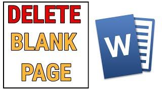 How to Delete a Blank Page in Word 2019