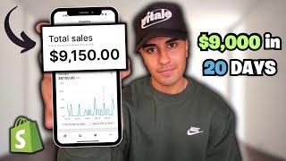 How I Made $9000 in 20 Days Dropshipping With NO MONEY