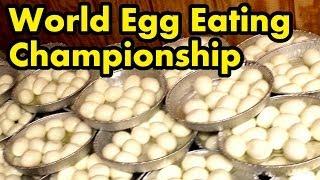120 Eggs Eaten in 8 Mins.. World Egg Eating Championship