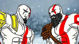 Young Kratos GOW2-3 meets Old Kratos GOW4 - Flipaclip Animation