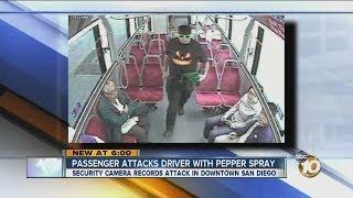 Man accused of pepper spraying MTS bus driver sought by San Diego police