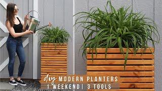 EASY DIY PLANTERS IN 1 WEEKEND & WITH 3 POWER TOOLS