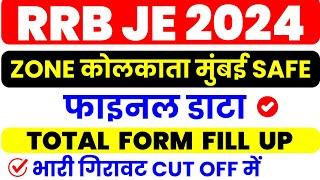 rrb je total form fill up 2024  rrb je total form fill up 2024 zone wise  rrb je 2024 