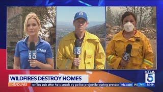 Wildfires destroy homes property in Southern California - Wednesday 3 p.m. Team Coverage