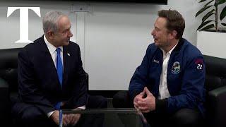 Elon Musk meets Israels prime minister Benjamin Netanyahu